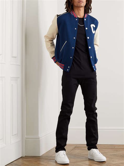 celine paris varsity jacket|celine men's varsity jacket.